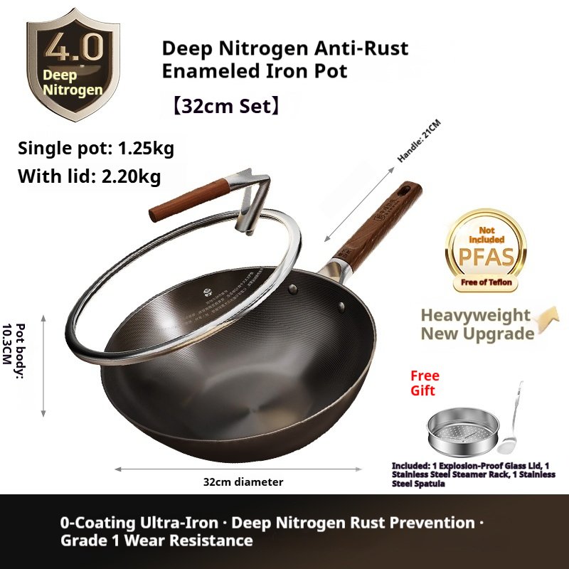 Zhongkang 4th Generation Refined Iron Wok - Image 3