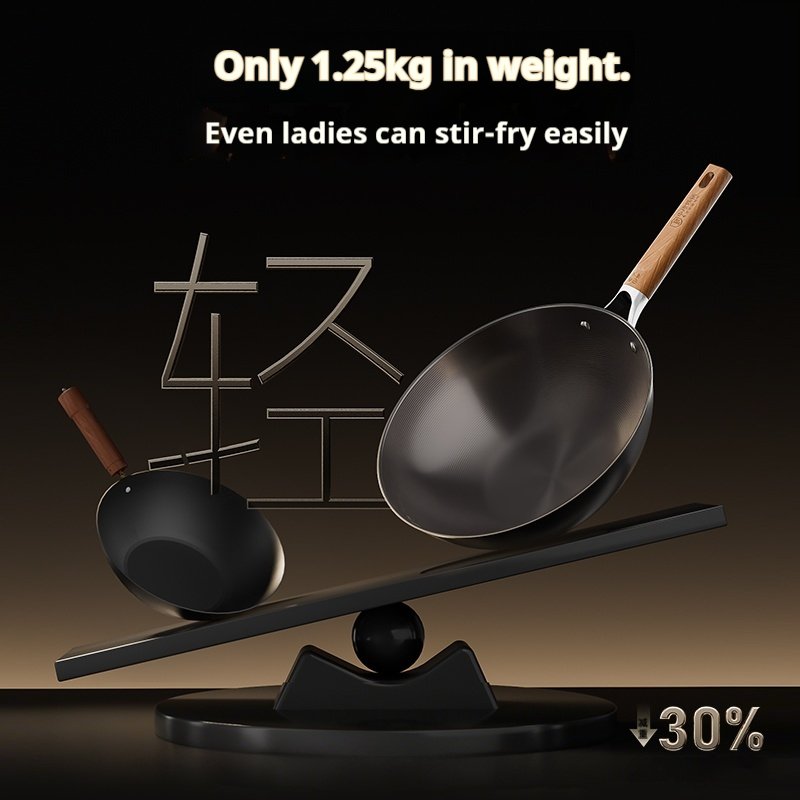 Zhongkang 4th Generation Refined Iron Wok - Image 4