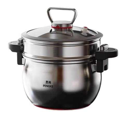 PENGKE Universal Stainless Steel Pressure Cooker - Suitable for All Hobs